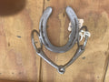 Wall mounted horeshoe/bit towel holder