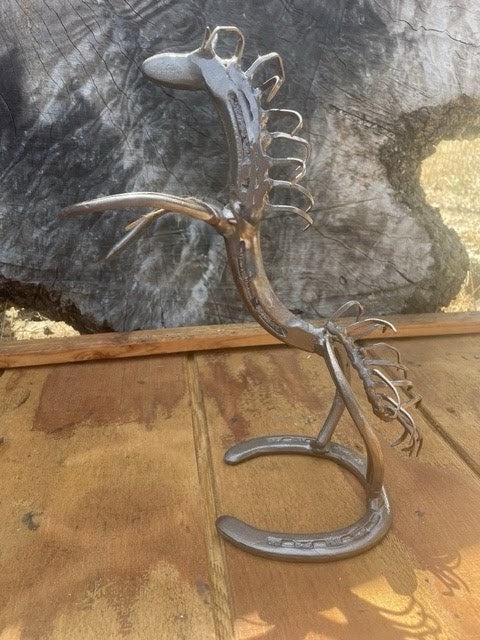 rearing horse bottle holder